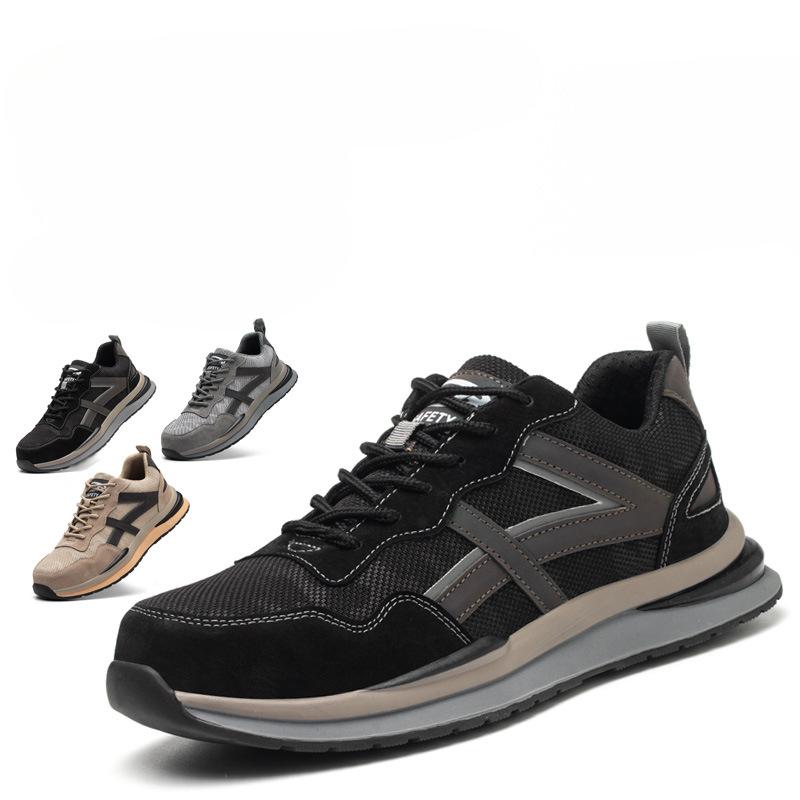 Anti-smashing Steel Baotou Labor Insurance Shoes Men's Stab-proof Lightweight Safety Shoes High Elastic Protective Shoes