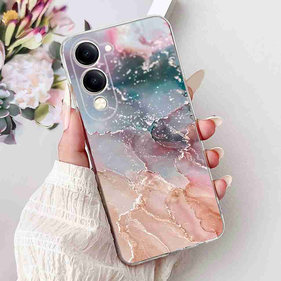 Shockproof For Vivo Y04 Y 04 4G 6.74" Case Retro Printed Dragon Soft Silicone TPU Cover For Vivo Y29s Y 29S 5G Phone Cases Capa