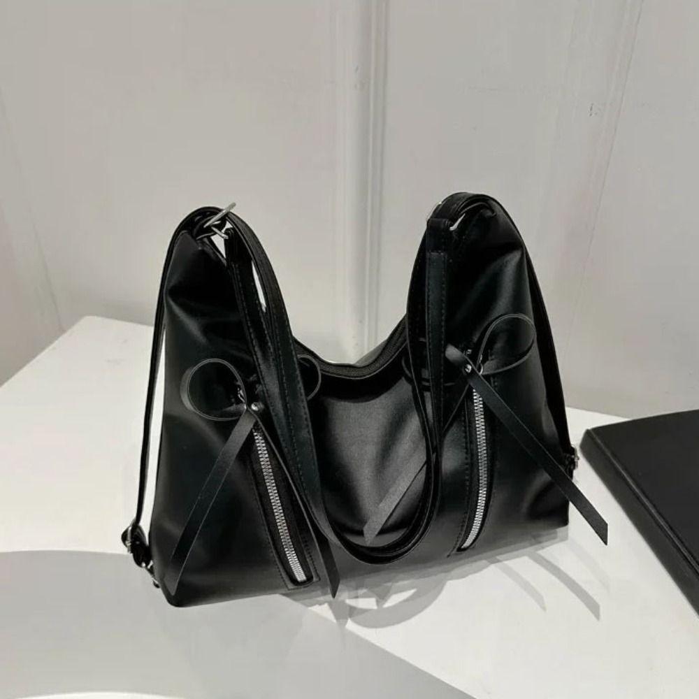 Korean Bows Armpit Bag Stylish Women's Handbags Fashion Bow Tote Bag  Commuting Bag