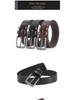 Men's European & American Leather Belt with Alloy Pin Buckle