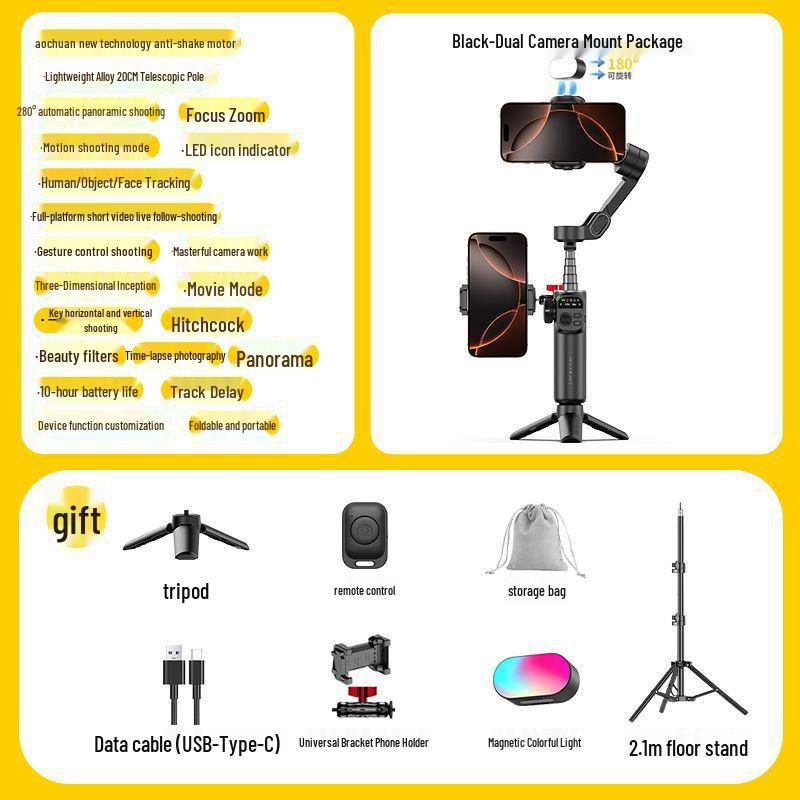 X2 Mobile Stabilizer: Portable Anti-Shake Gimbal & Selfie Stick for Video & Photo