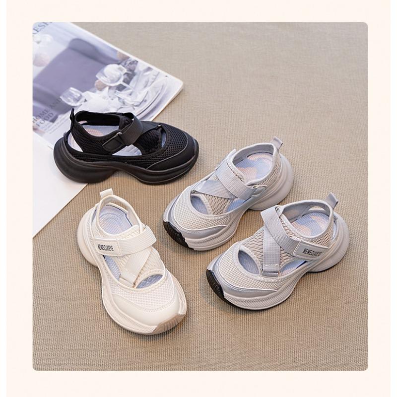 New Summer Kids' Sports Sandals - Functional Soft Sole Closed-Toe Shoes for Big Girls & Boys
