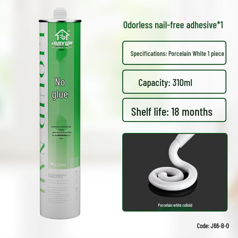 Mildew-Proof Nail-Free Adhesive for Glass, Tile, Woodwork, Sealant & Waterproofing in Kitchens & Bathrooms