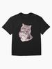 Wild Life Snow leopard portrait Oversized Unisex T-Shirt