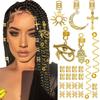 Wigs, Dirty Braids, Hair Extensions, 37pcs, DIY, Alloy Metal Accessories, Sun, Cross, Moon Pendant