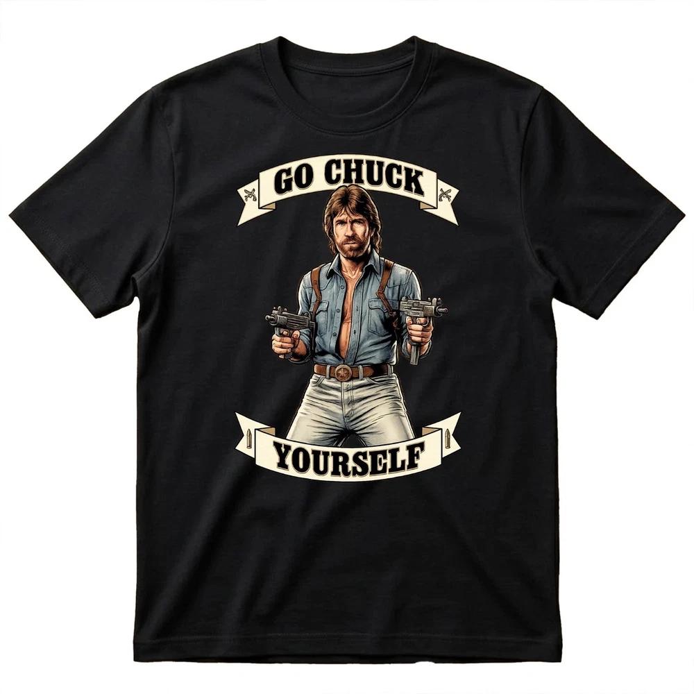 Chuck Norris Retro Vintage T Shirt Classic Action Star Appreciation Tee UK S
