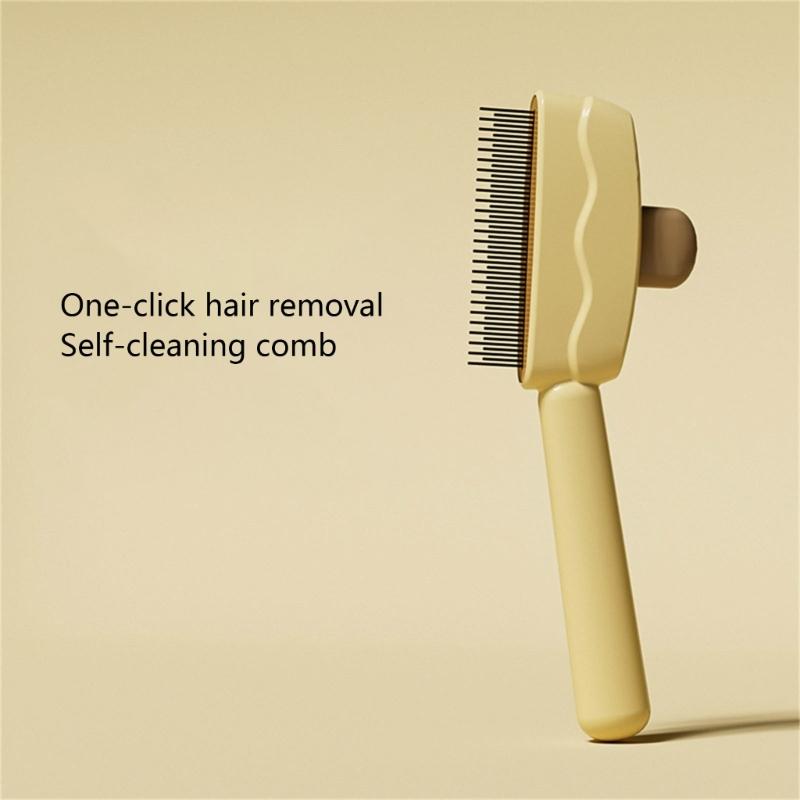 Gentle Pet Hair Brush ABS Deshedding Comb Cats Massage Grooming Tool Reduces Shedding Regular Use