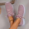 Fashion Breathable Knitting Running Shoes for Women Lightweight Casual Sneakers Woman Comfortable Slip On Sports Walking Shoes