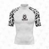 Rash Guard a Maniche Corte da Uomo con Protezione UV Costumi da Bagno Sport Acquatici Surf Subacquea Asciugatura Rapida Vestibilità a Compressione