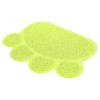 PVC-Katzenstreu-Matte, wasserdicht, rutschfest, Pfotenform, Futternapf, Tischset, Heimtierbedarf(Grüne Pfote