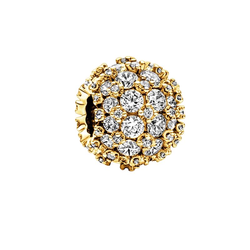 Nuevos Originales Brillantes Dorados Tortuga Serpiente Copo de Nieve Colgantes Charms Cuentas DIY Joyería para Mujer Regalo Cuentas Aptas para Pulseras