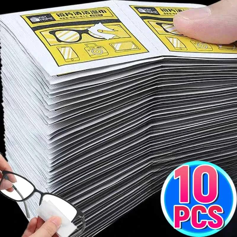 

100PCS Anti-Fog Cleaner Wet Wipes Disposable Eyeglasses Cleaning Lens Cloths Independent Packaging Screen Glasses Cleaning Tools