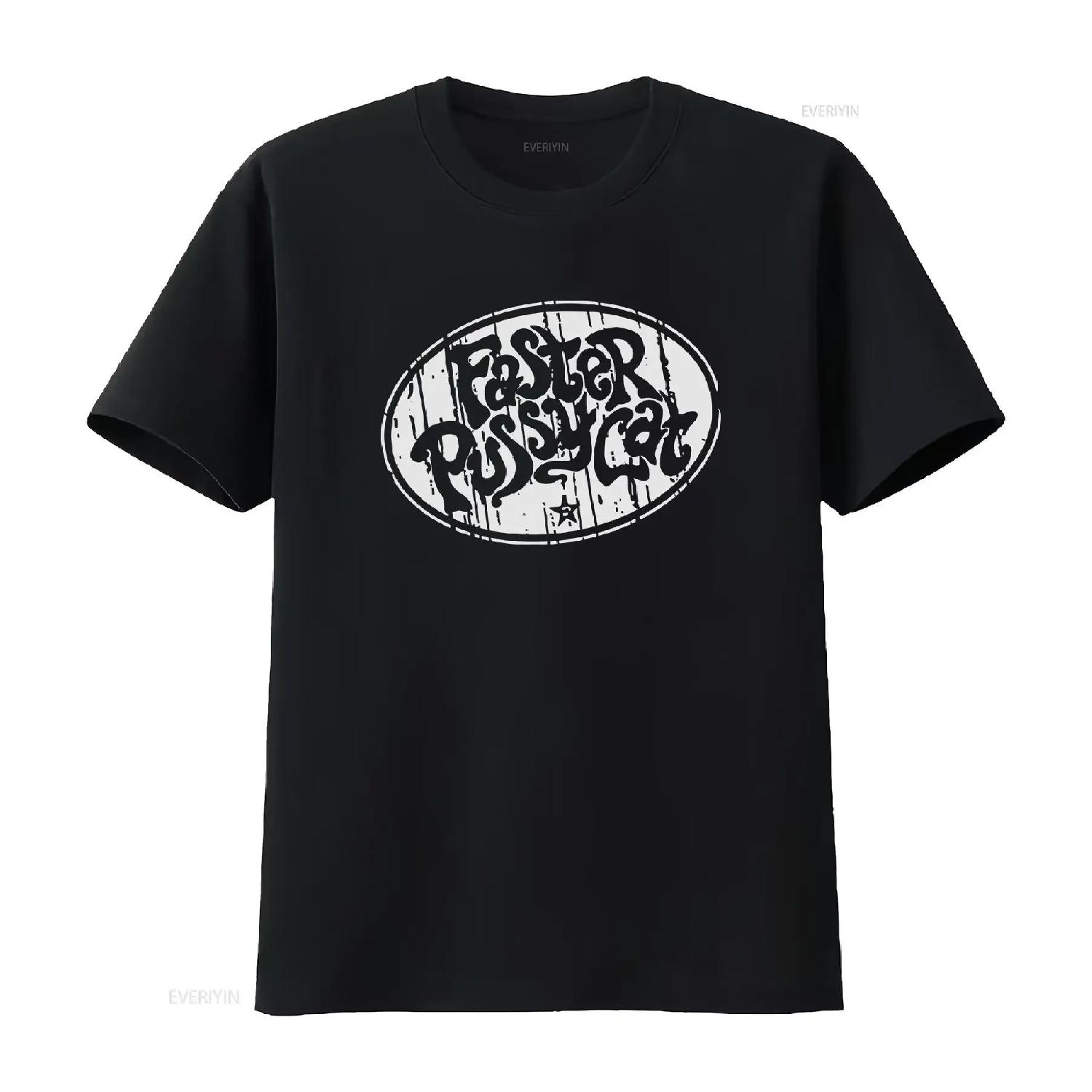 

Faster Pussycat T shirt NEW July 4th gift DAD vintage Washed Top For Everyday Wear Unisex homme Stylish Slightly Comfortable XXXXXL різнокольоровий
