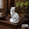 Cute Desktop Cat Ornaments 3D Printed Sitting Cat Sculpture Cat Statue  Bedroom Decor