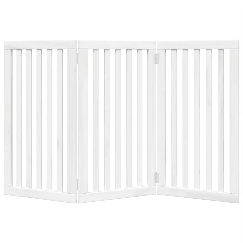 Vidaxl Foldable Pet Safety Gate, 3 Panels, White, 150Cm
