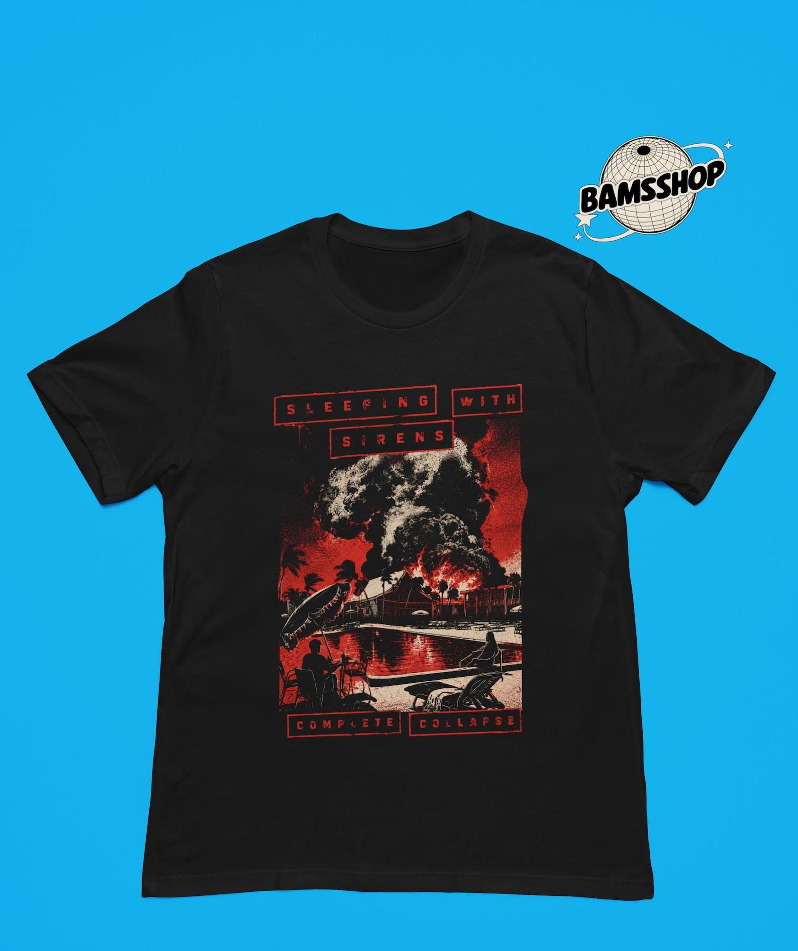 Sleeping With Sirens T-Shirt Complete Collapse - Unisex Music Band Merch - Rock Style Apparel GifT-Shirt S