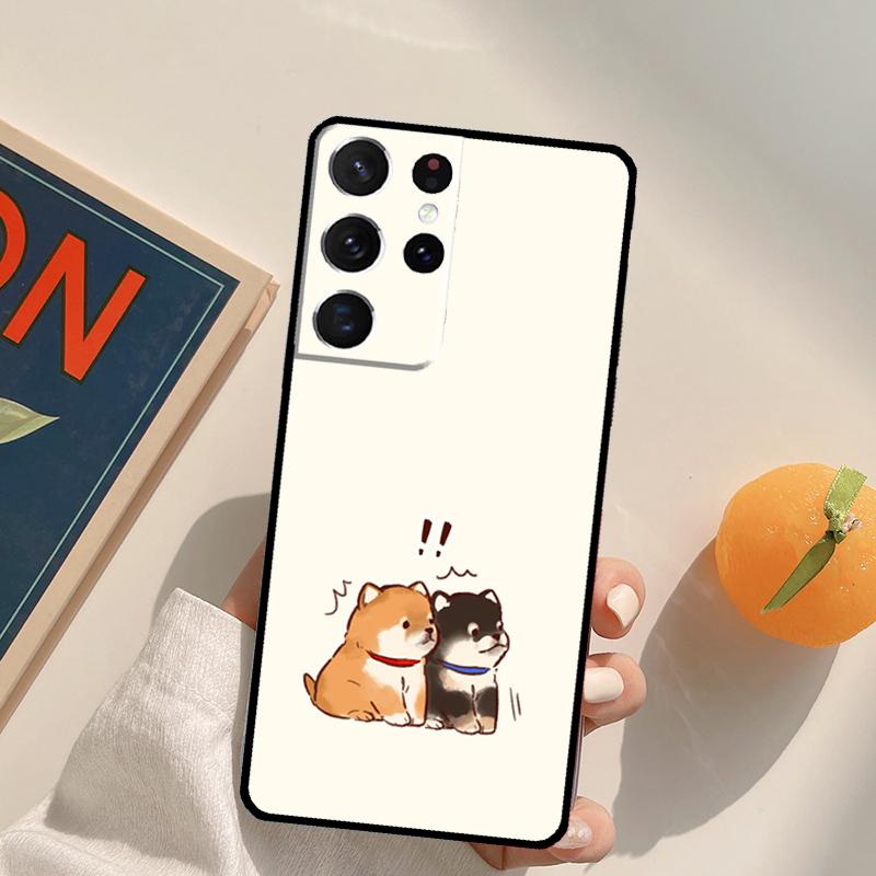 Animal Shiba Inu Dog Phone Case For Samsung Galaxy S25 S26 Ultra S24 S20 S21 S22 S23 Plus S10 S25 FE Back Cover