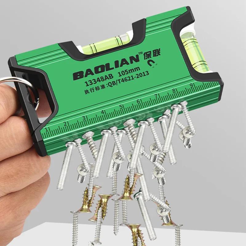 100-200MM Mini Wasserwaage Tragbare Magnetische Taschenwasserwaage Hochpräzise Aluminiumstruktur Libellenwasserwaage Horizontale Wasserwaage