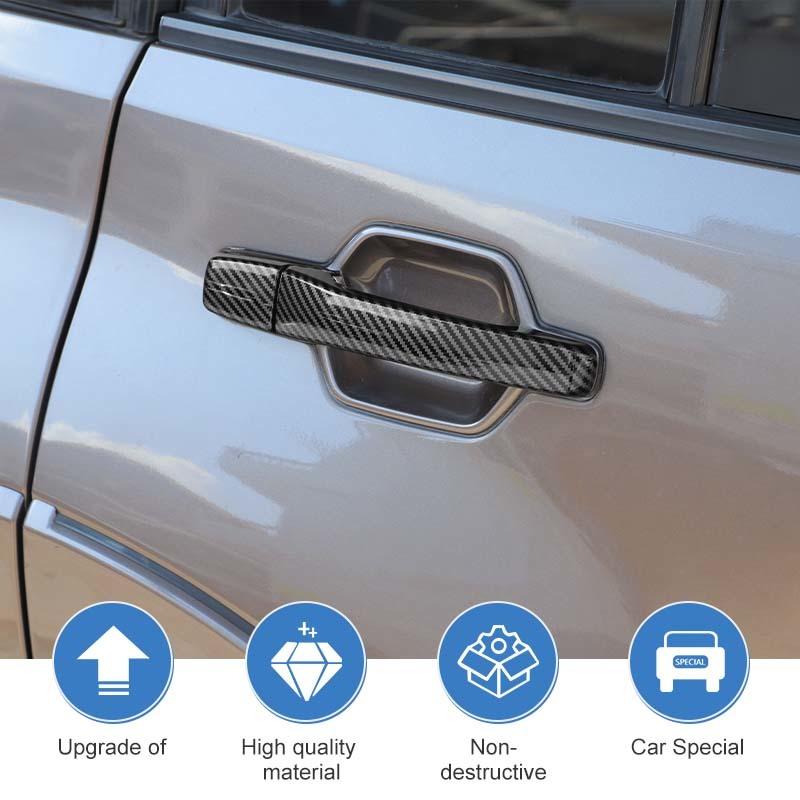  ABS Door Handle Decoration Cover Sticker Fit For Mitsubishi PAJERO 2007-2021 Exterior Accessories