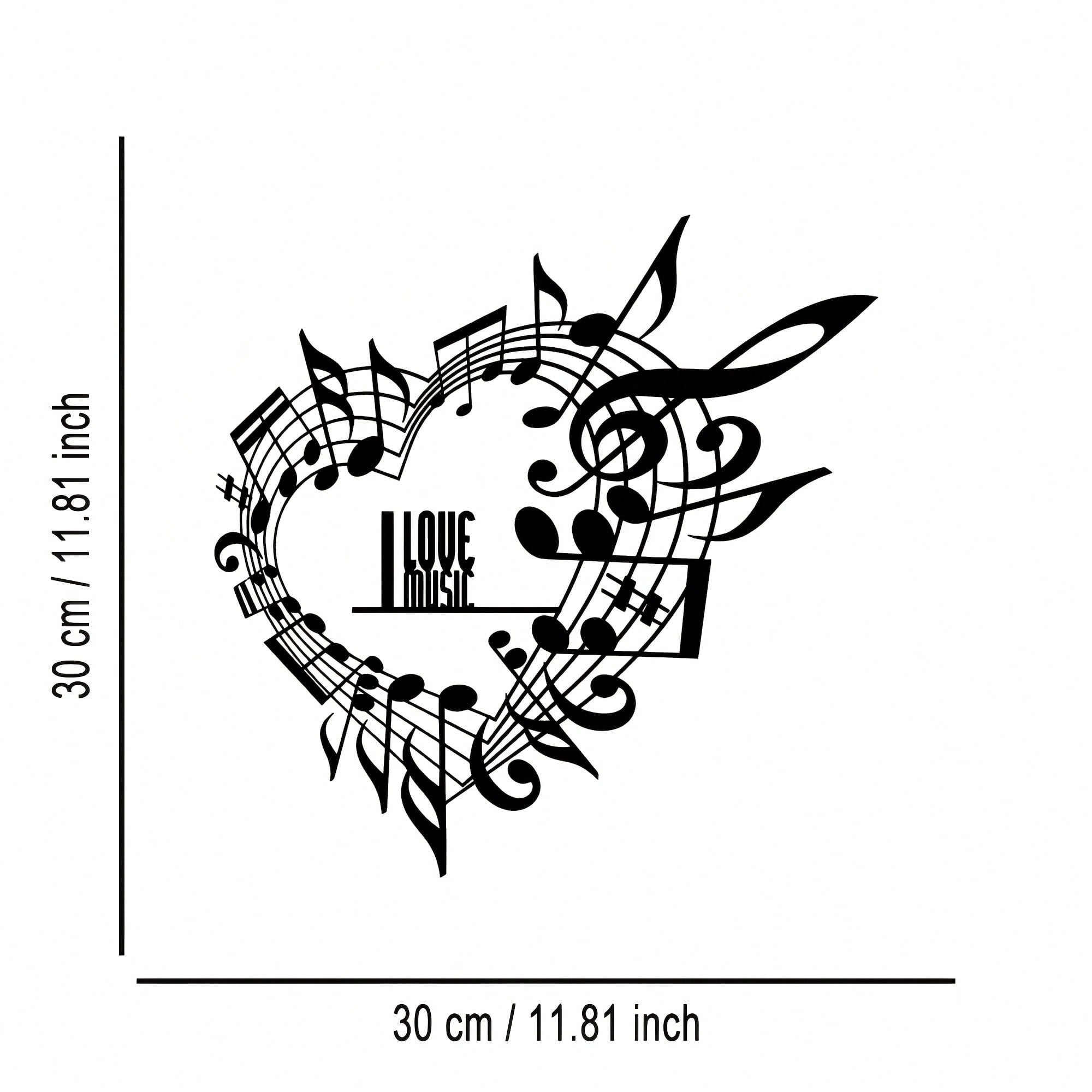 

Metal Music Note Wall Art Plaque Home Decor Gift різнокольоровий