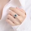 Emerald Small Sugar Zirconia Necklace Earrings Ring Female Bride Wedding Set Decorations