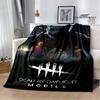 Coperte Stampate 3D Gioco D-Dead By Daylight Coperta Calda per Bambini Morbida e Confortevole Coperta da Casa da Viaggio Regalo di Compleanno