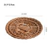 Hardness Rattan Wicker Woven Serving Baskets Plastic Handwoven Dried Fruit Dim Sum Snack Plate 3 Styles Household Rattan Basket