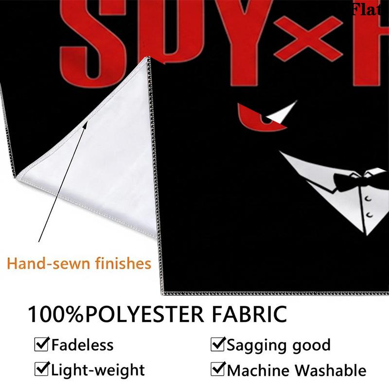 Spyxfamily Wall Tapestry Aesthetic Wall Hanging Printed Fabric Blanket Decorative Tapestries For Bedroom Living Room Home Decor