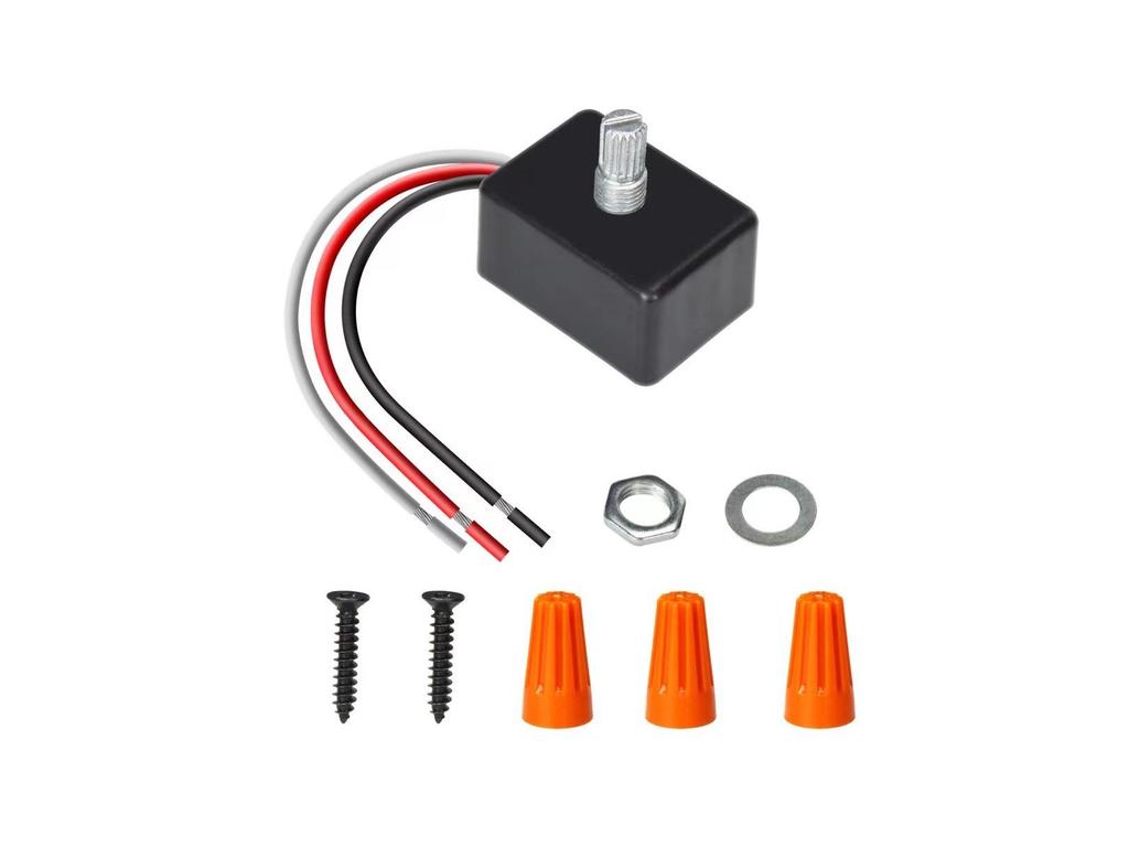 12V 60W High-Side LED Dimmer Switch with Manual Knob - PWM Regulator for Single Color, Ideal for RVs, Vans, Trucks, Boats, 5A.