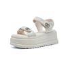 Internet Celebrity Sandals Women's Summer Wear Ins Fairy Wind Spring 2025 New Super Fire Thick Bottom Versatile 7cm Heightening Rhinestone
