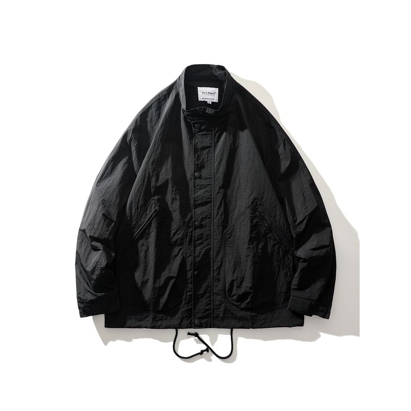 Outdoor Mountain-Style Functional Waterproof Workwear Jacket for Men, Spring and Autumn Loose Fit, Export Men's Casual Stand-Collar Jacket