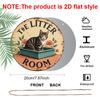 2D Flat, 1pc Vintage Round Aluminum Sign, Cat Toilet, Easy Hanging Decoration for Bedroom, Kitchen, Dining Room - Perfect for Home or Office Gifts