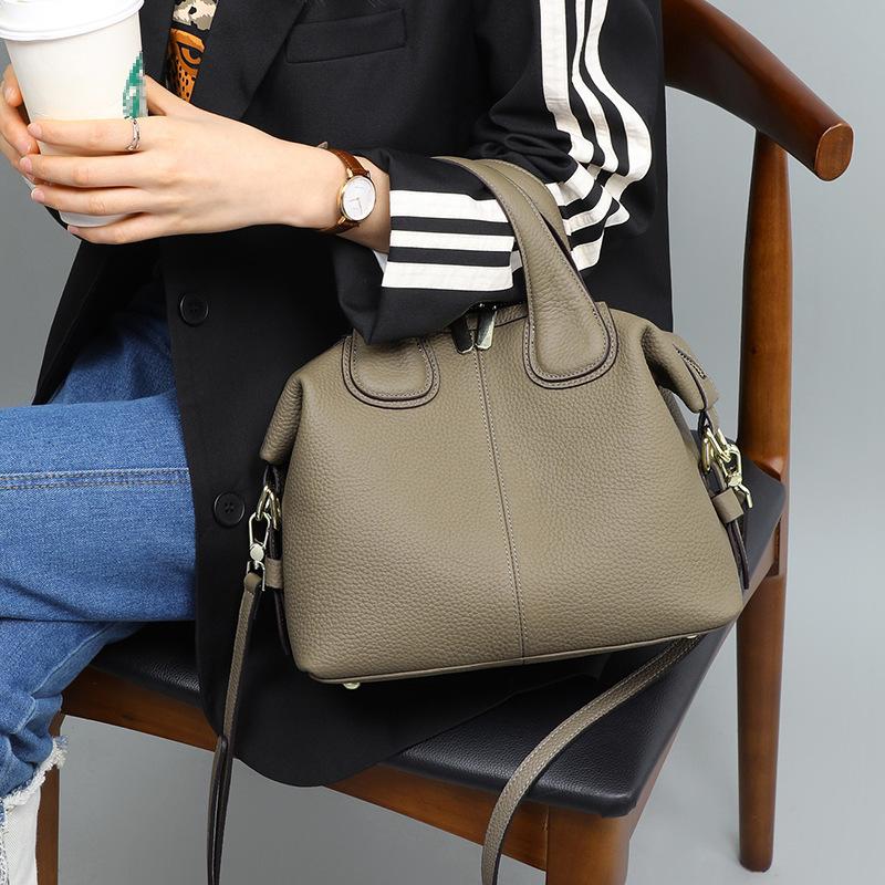 Bags Autumn and Winter New Crossbody Bag  Fashionable  Large Capacity  High-end Feel  Single Shoulder Genuine Leather Bag for Women