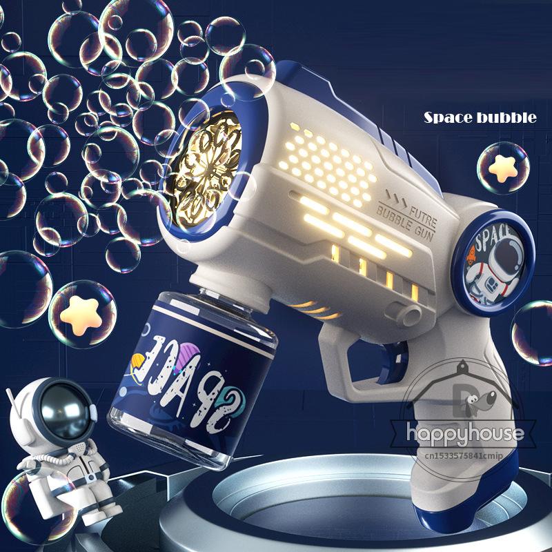 Astronaut Automa Bubble Machine for Children Bubble Gun Rocket Launcher Bubble Blower For Kids Soap Bubble Maker Summer Toys