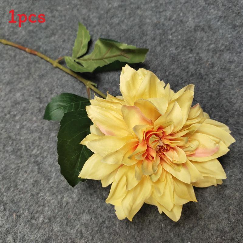 Single Artificial Dahlia Stem For Party Decoration And Bridal Arrangement Gift