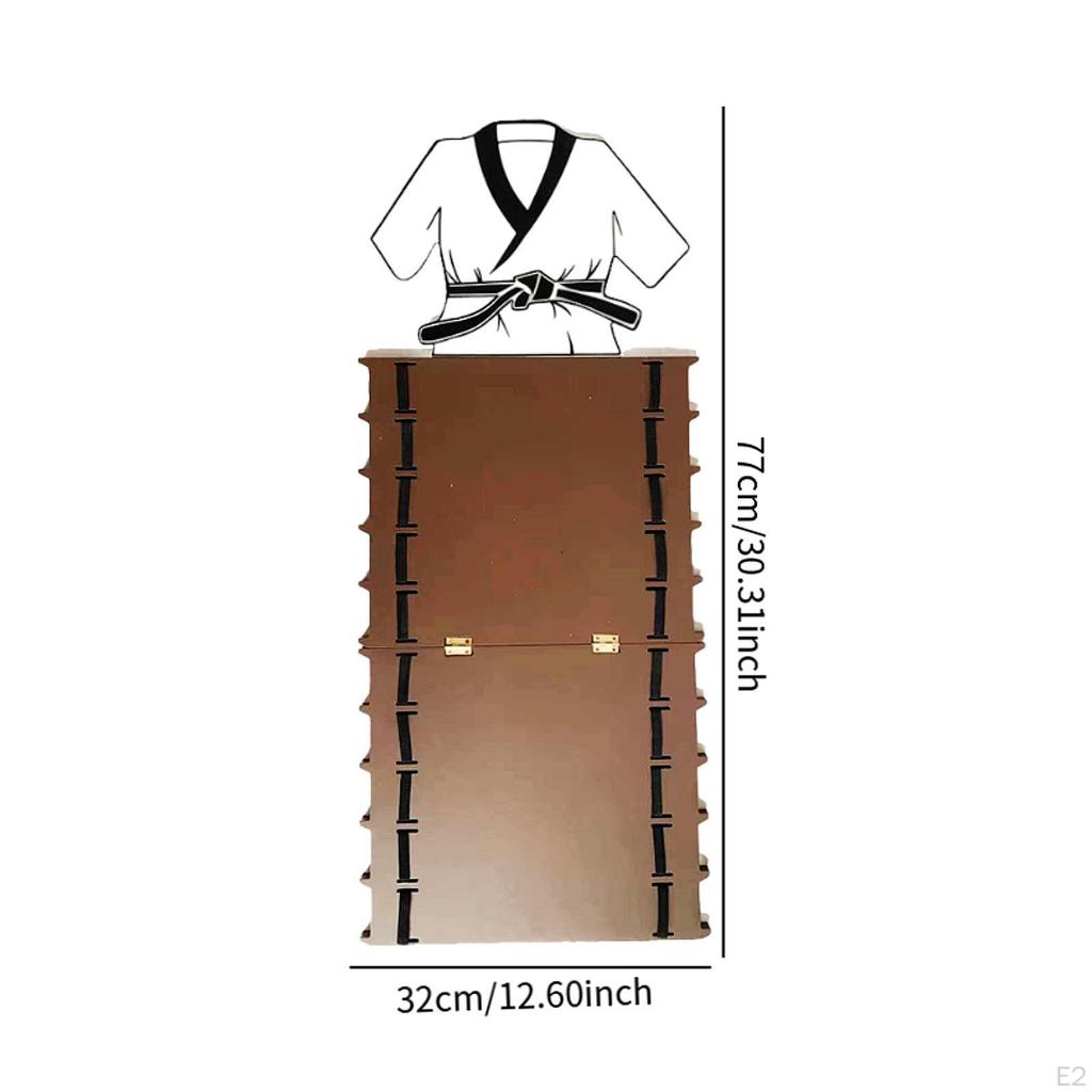 Holz Karate Gürtel Ausstellungsständer Organizer Ständer Leicht Praktisch Wand