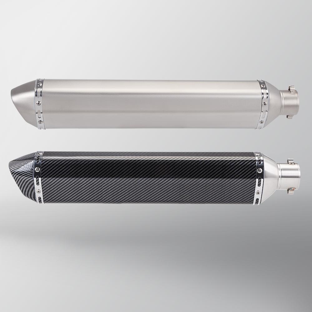 Universel 51MM Motorcykel Rustfrit Stål Udstødningsrør 570mm til ninja400 R3 Z900 S1000RR MT-07 pcx160 duke390 R1
