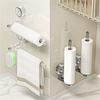 Easy Installion Rotatable Paper Towel Holder Suction Cup Hook for Efficient Kitchen and Bathroom Storage Solution