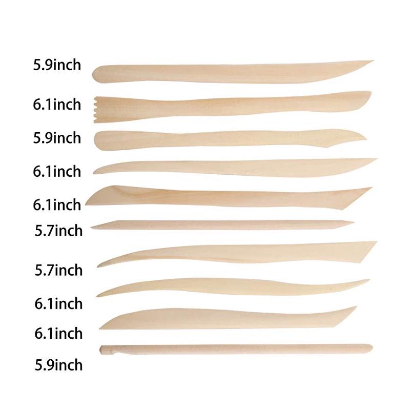 Mehrteiliges Holz-Töpfer- und Ton-Schnitzwerkzeugset