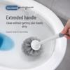 Wandmontiertes Toilettenbürsten-Set - Langer Griff, Keine Toten Winkel, Stanzfreies Design für Einfache Badezimmerreinigung