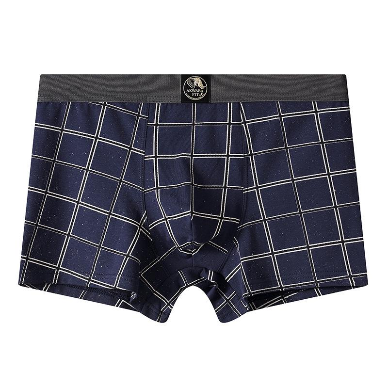 Men's New Autumn Trend Printed Cotton Breathable Flat Angle Underwear