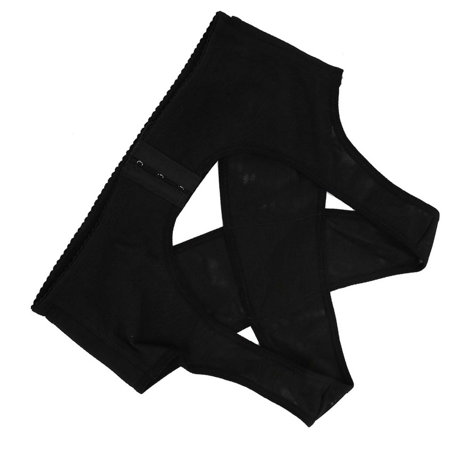 

Корректирующий пояс для горба для взрослых женщин, дышащий эластичный корректирующий пояс для спины, черный цвет XL