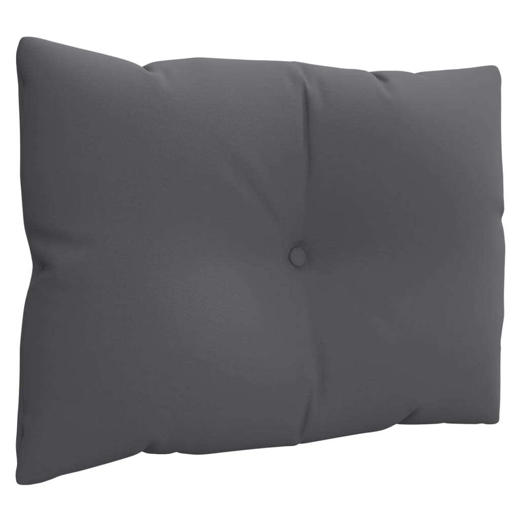 Vidaxl Pallet Cushions, 3 Pcs, Anthracite, Fabric