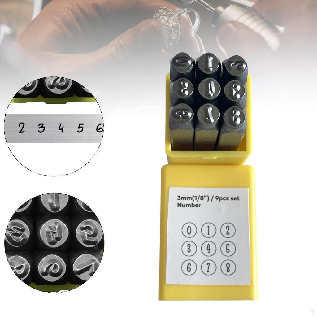 Metal Letter Mark -Set Stamp Tool Kit Permanently Shape Graval Numbers That Are Impressed for