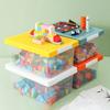 Kids Building Block Storage Box Toys Organizer Stackable Block Case Books Stationary Holder Sundries Snack Container