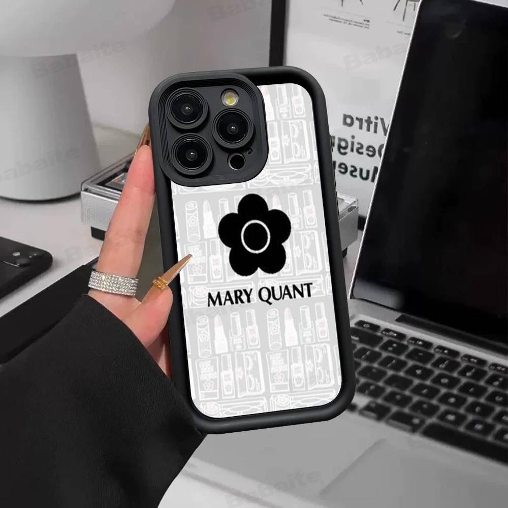 Fashion M-Mary-Q-Quants Silicone Phone Case for iPhone 17 Pro Max 16 15 14 13 12 11 Plus 17 Air