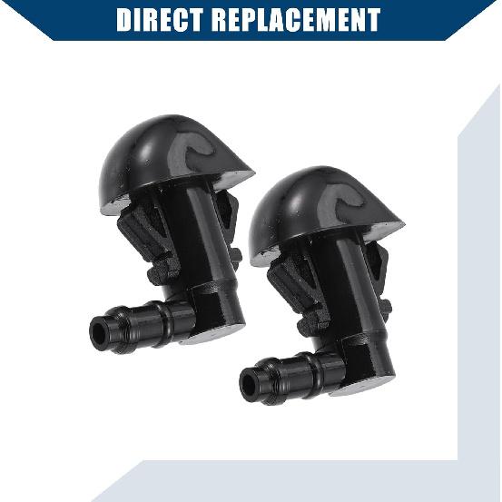 Windshield Washer Nozzles for Honda Pilot 2009-2015 / Windshield Wiper Spray Jet/Durable / 2Pcs Black
