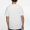 Nike Swoosh Logo Print Knit Crew Neck Short Sleeve T-Shirt Men Tops White DB5858-100