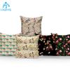 Decorative Throw Pillows Case Rose Flower Floral Polyester Sofa Home Pillow Covers Decorative Cushion Cover For Living Room