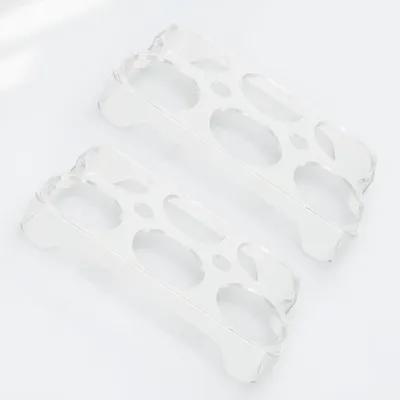 2pcs Egg Storage Box 6 Slots Premium Plastic Reusable Refrigerator Egg Holder Transparent Container Kitchen Fridge Tray